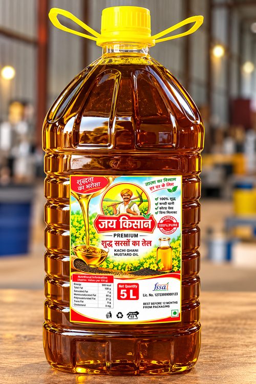 Jai Kishaan Mustard Oil 5 Litre jar